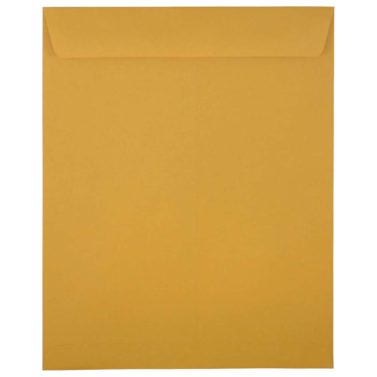 JAM Paper 11.5" x 14.5" Brown Kraft Open End Catalog Manila Envelopes